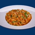 Risotto with tomato sauce