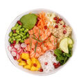 Poke salmon