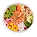 Poke flashed salmon