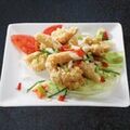 Shrimps with garlic