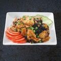 Chicken mushromms and bamboo