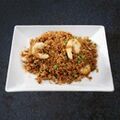 Jumped rice with shrimps