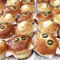 Mini cold meat bagel