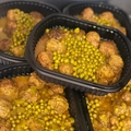 Meatballs celeri and peas for 2