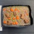 Meat and peas for 2