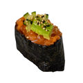 Salmon tartar sushi