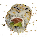 Salmon cheese avocado cucumber california