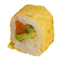 Salmon avocado cucumber yellow