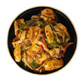 Basil chicken with spicy sauce