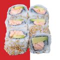 Cooked salmon avocado