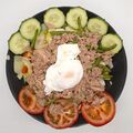 Vegetables salad with tuna