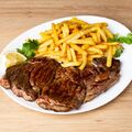 Grilled rib steak