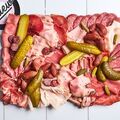 Tall cold meat tray