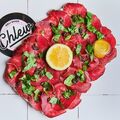 Bresaola carpaccio with truffle