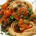 Spaghetti with tuna belly