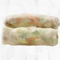 Spring roll cooked salmon