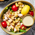 Roasted chicken cesar salad