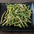 French beans and mushrooms