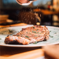Beef steak & Himalayan salt