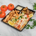 Breaded chicken + frites + deink